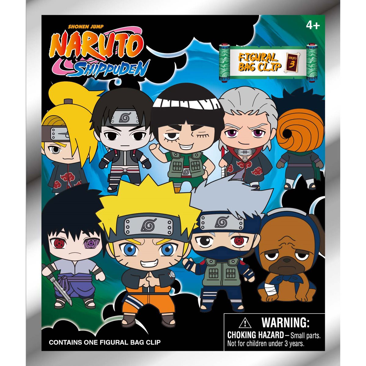 Naruto Shippuden Series 3 - Llavero (sorpresa) con clip de bolsa