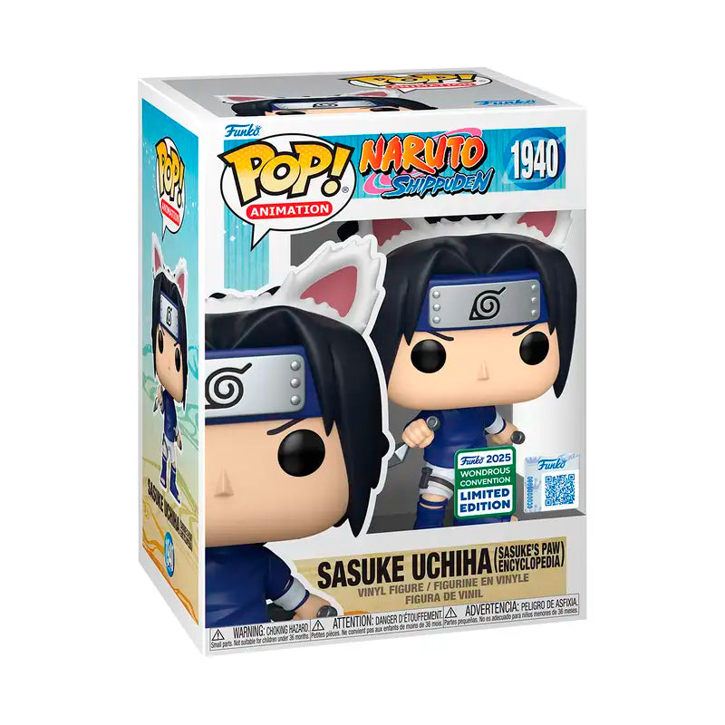 Naruto Shippuden - Sasuke Uchiha (Sasuke's Paw Encyclopedia) Wondercon Exclusive Funko Pop!