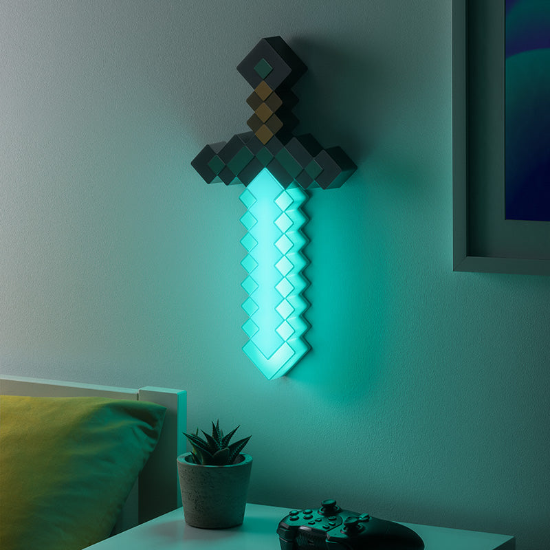 Minecraft - Lampara Espada de Diamante