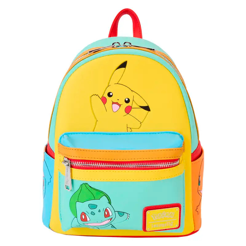Pokémon Color Block Starters Mini Backpack Loungefly