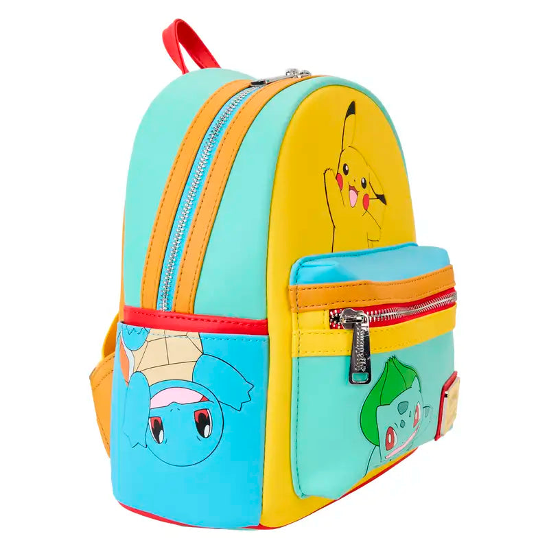 Pokémon Color Block Starters Mini Backpack Loungefly