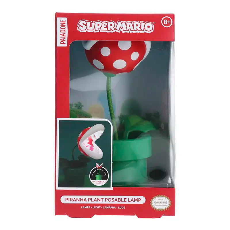 Super Mario - Mini Lámpara Piranha Plant Posable