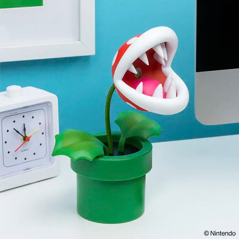Super Mario - Mini Lámpara Piranha Plant Posable
