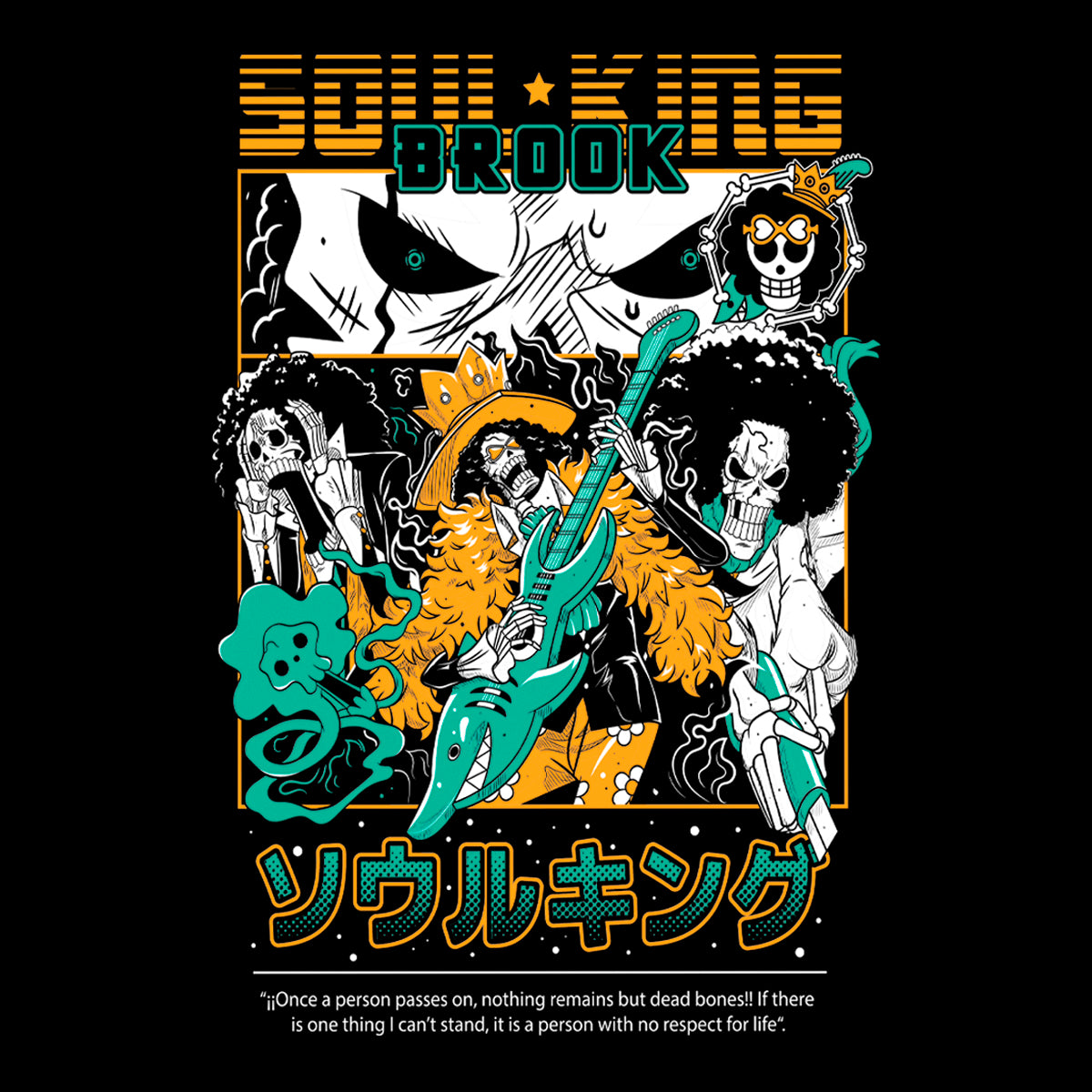 T-Shirt Brook Soul King Anthem – One Piece
