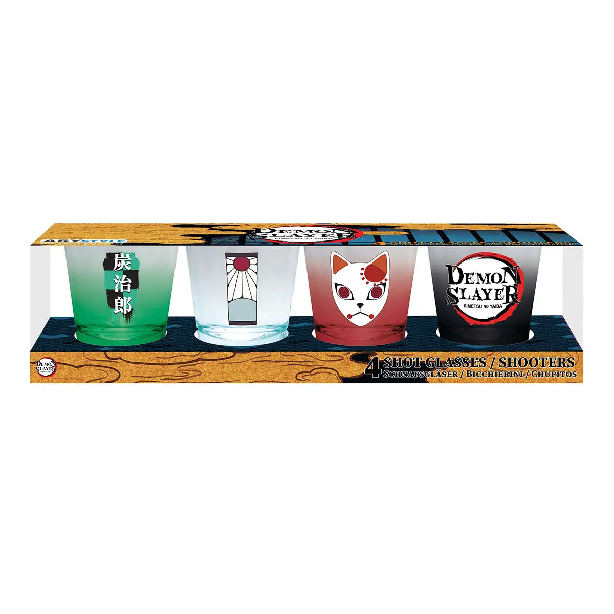 Set de Vasos Shot Tanjiro (4 Piezas) – Demon Slayer
