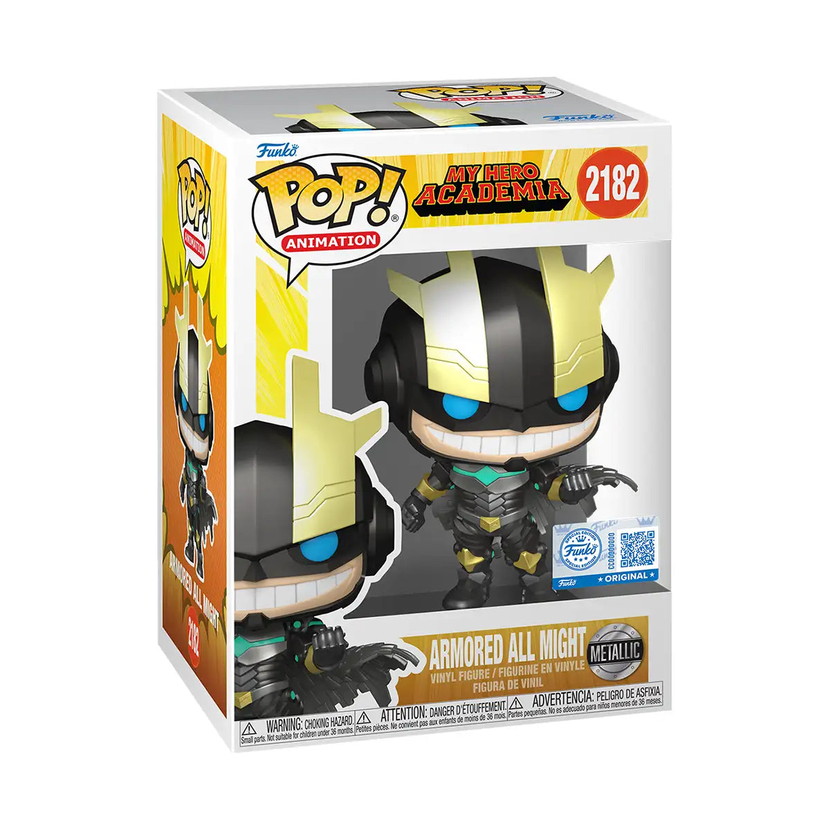 Funko Pop! Armored All Might (Metallic Exclusive) – My Hero Academia #2182