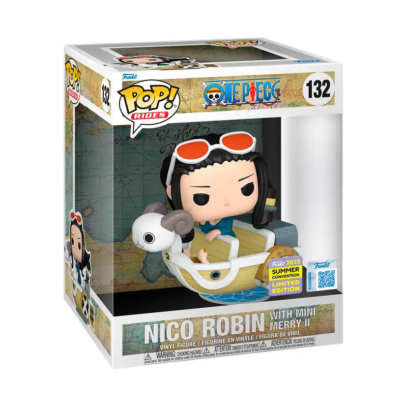 Funko Pop! Rides Deluxe Nico Robin with Mini Merry II – One Piece