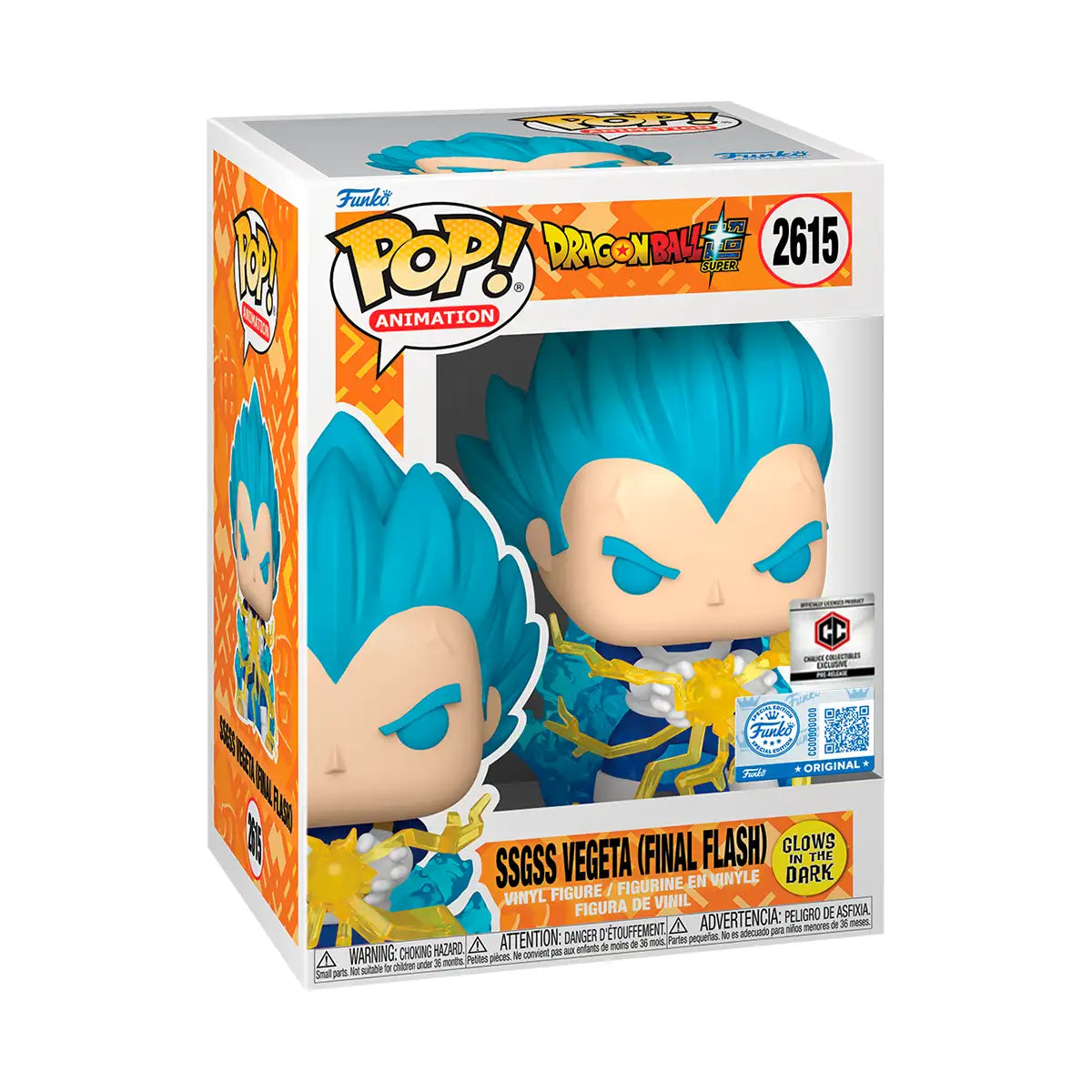 Funko Pop! SSGSS Vegeta Final Flash (Glow, Exclusive) – Dragon Ball Super #2615