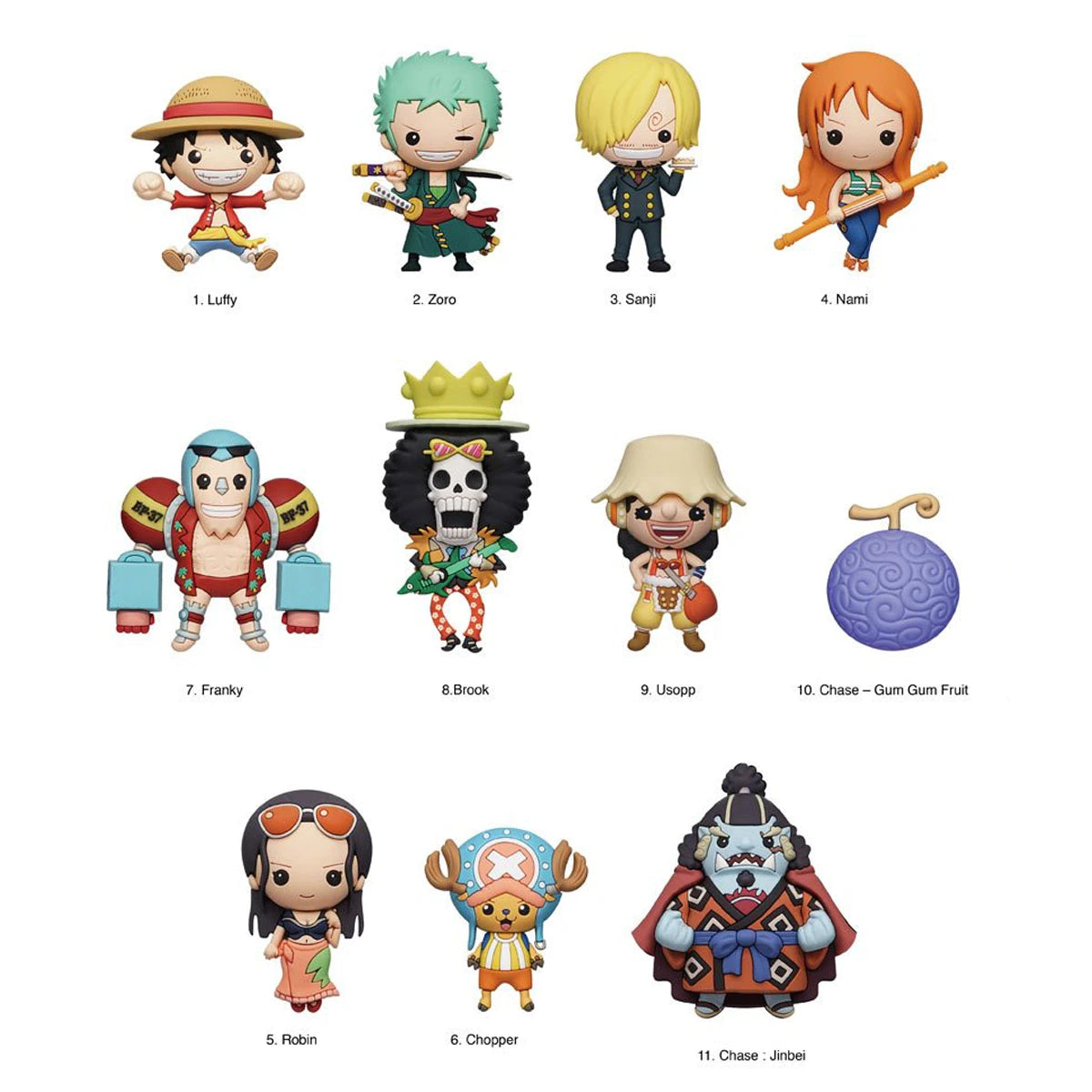 One Piece Series 3 - Llavero (sorpresa) con clip de bolsa