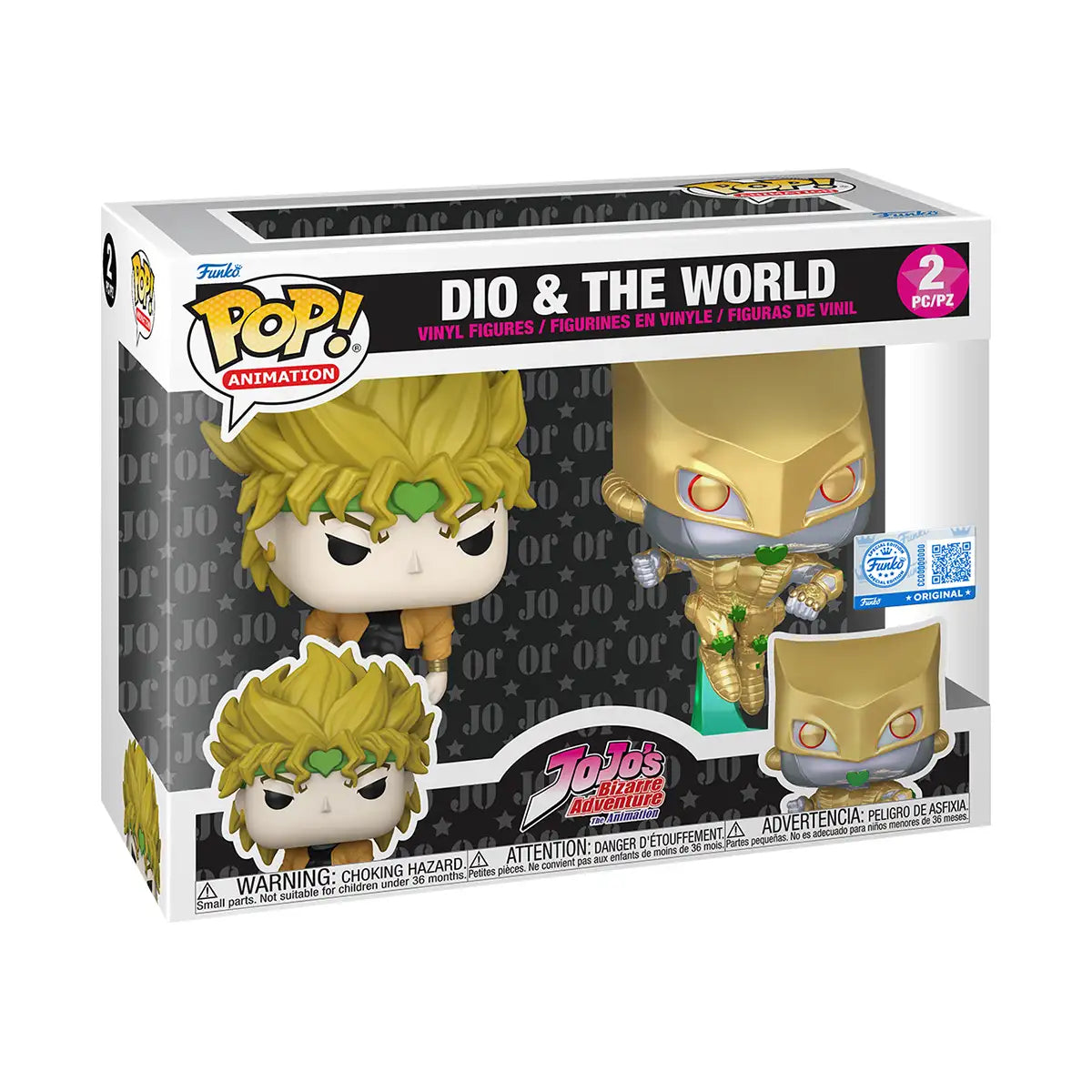 Funko Pop! DIO & The World (2-Pack Exclusive) – JoJo's Bizarre Adventure