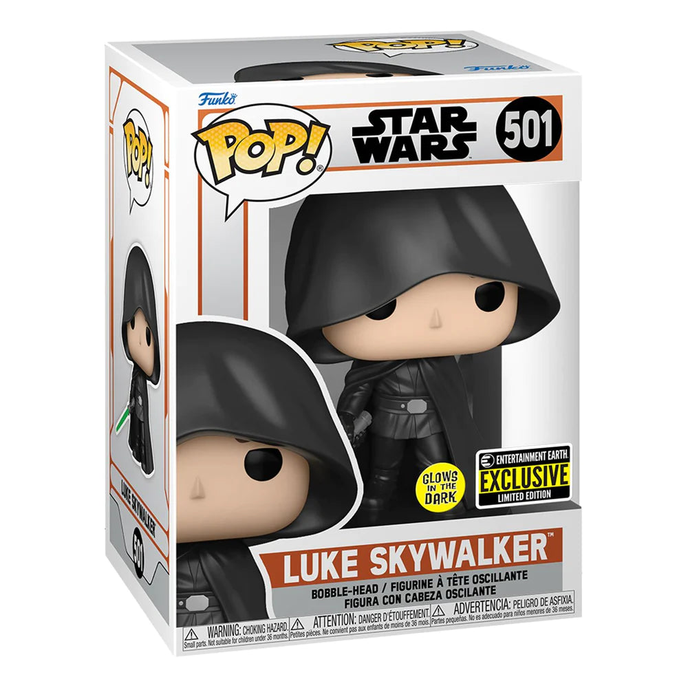 Star Wars: The Mandalorian - Luke Skywalker (GLOW) Funko Pop!