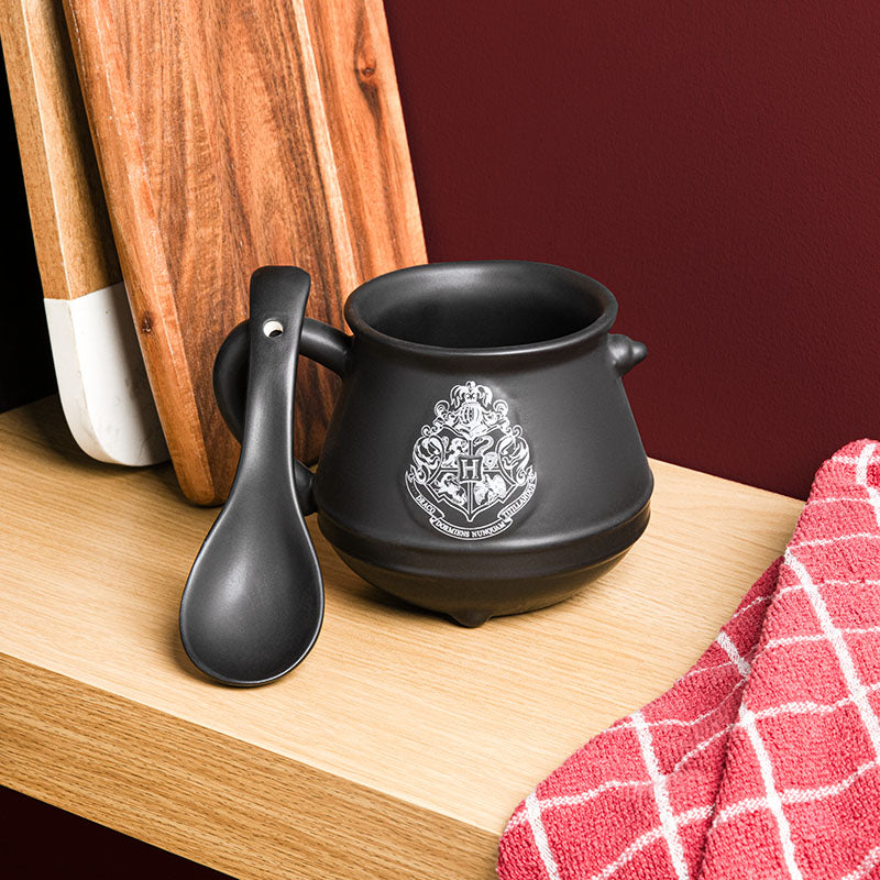 Harry Potter Taza Caldero de Hogwarts con Cuchara