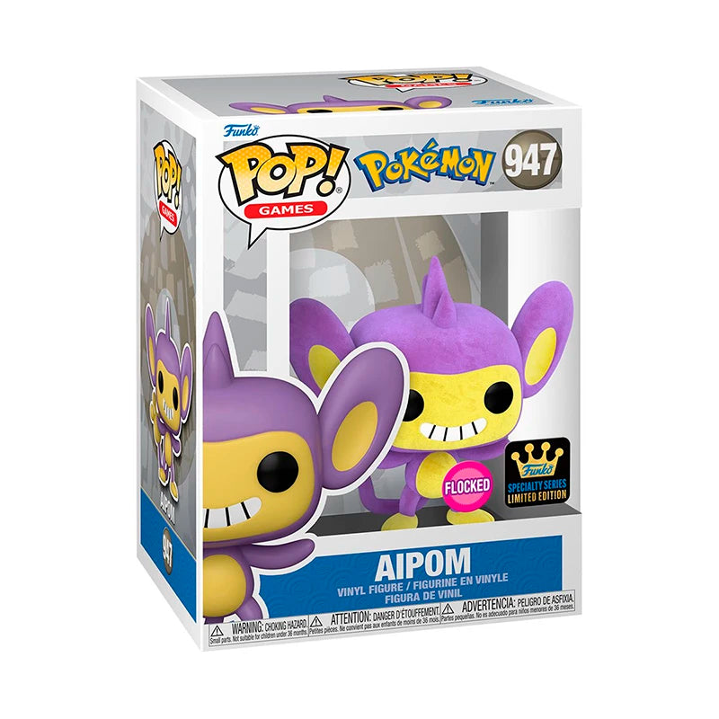 Pokemon - Aipom Flocked Specialty Series Funko Pop!