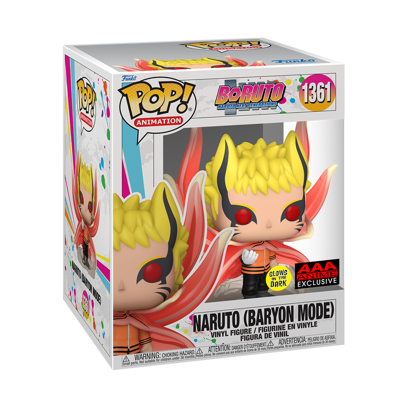 Boruto Naruto Next Generations - Naruto Baryon Mode (GLOW) Funko Pop!