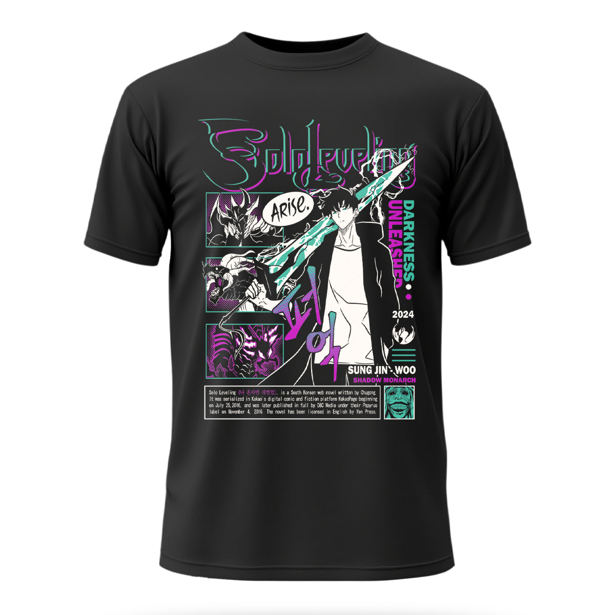 T-Shirt Sung Jinwoo Shadow Monarch – Solo Leveling