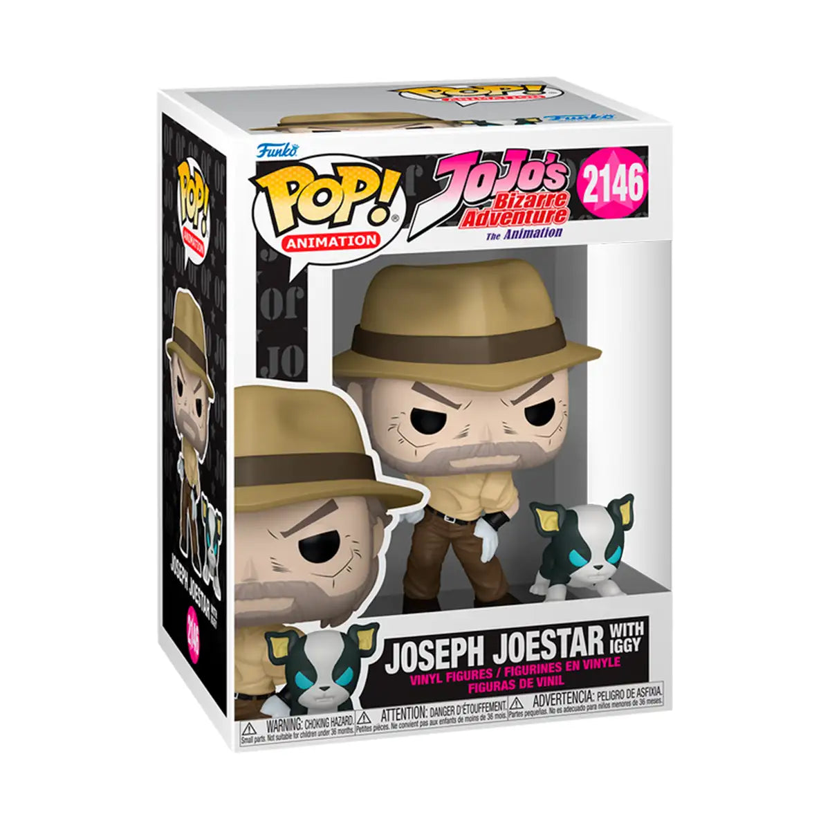 Funko Pop! & Buddy Joseph Joestar with Iggy – JoJo's Bizarre Adventure