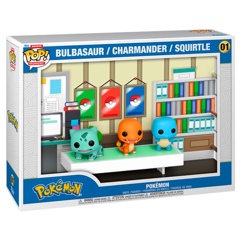 Pokemon - Bulbasaur Charmander Squirtle Deluxe Funko Pop! Moment