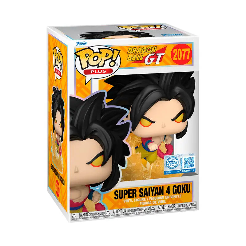 Funko Pop! Plus Super Saiyan 4 Goku (Dragon Fist) – Dragon Ball GT Vinyl Figure #2077 [Edición Exclusiva]