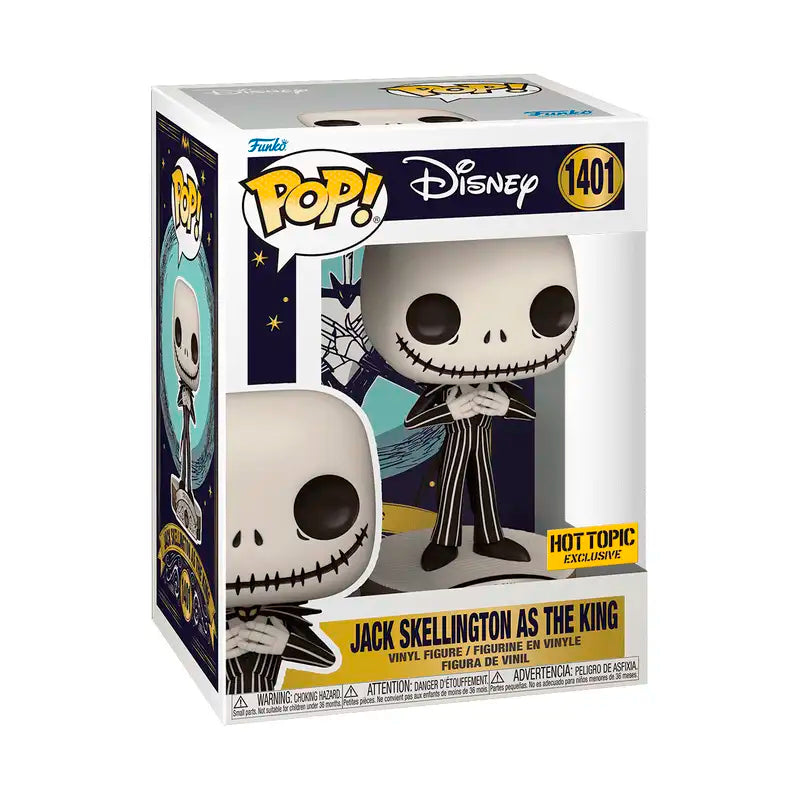 The Nightmare Before Christmas - Jack Skellington as the King Exclusive Funko Pop!