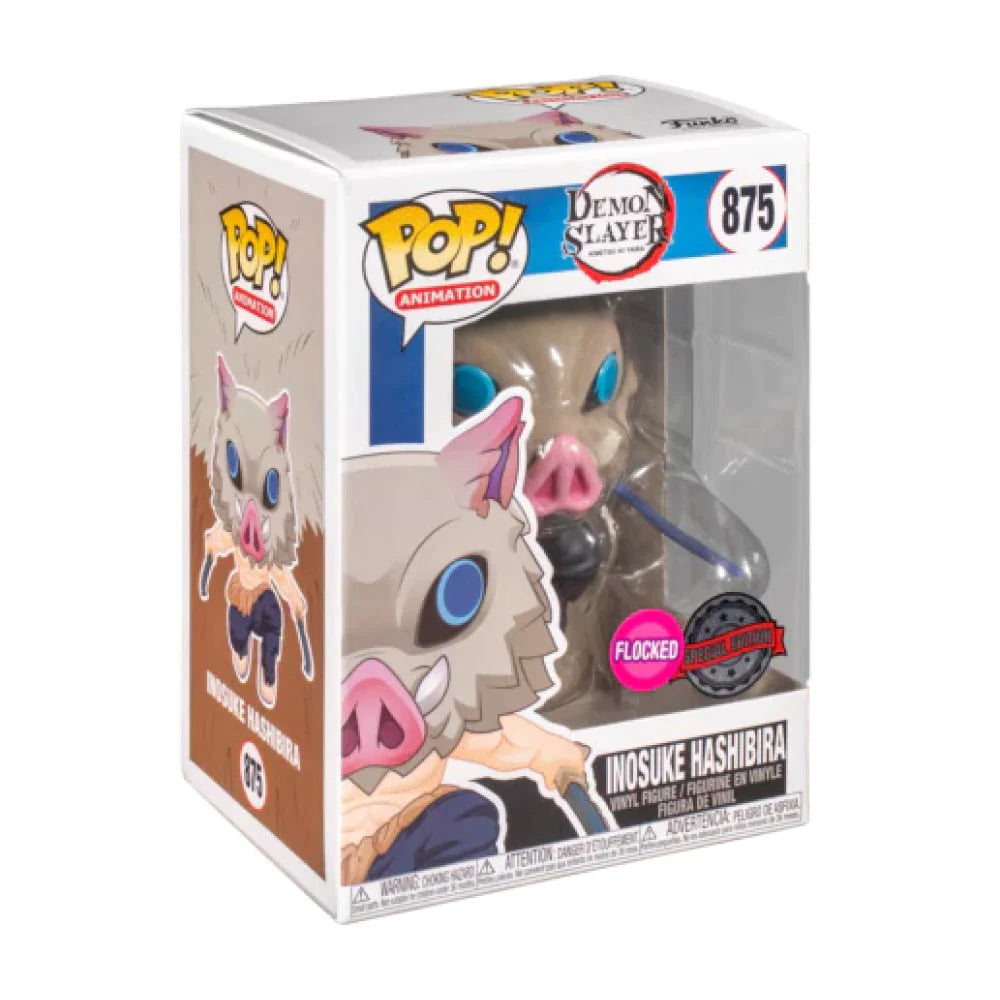 Demon Slayer - Inosuke Hashibira (FLOCKED) Funko Pop!