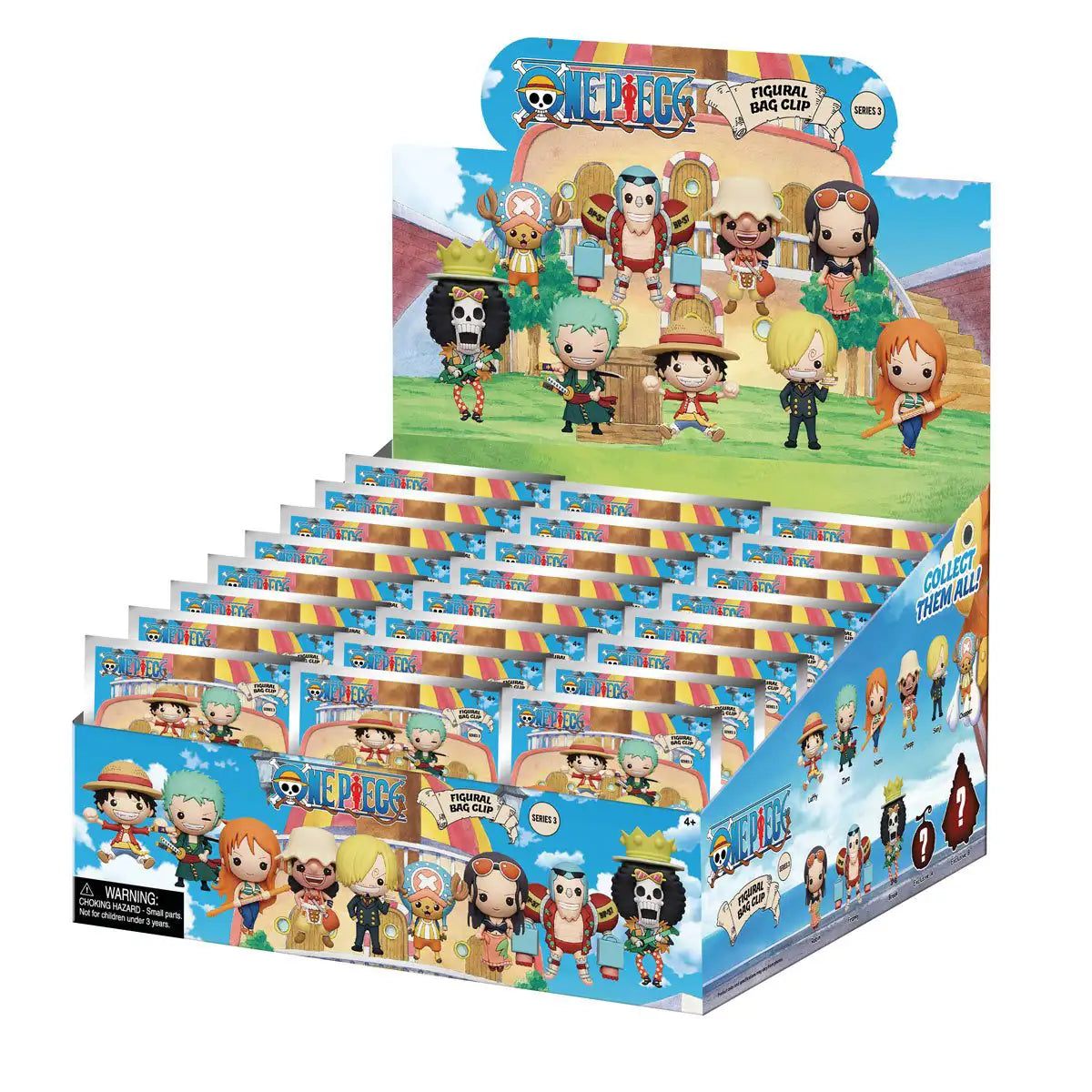 One Piece Series 3 - Llavero (sorpresa) con clip de bolsa