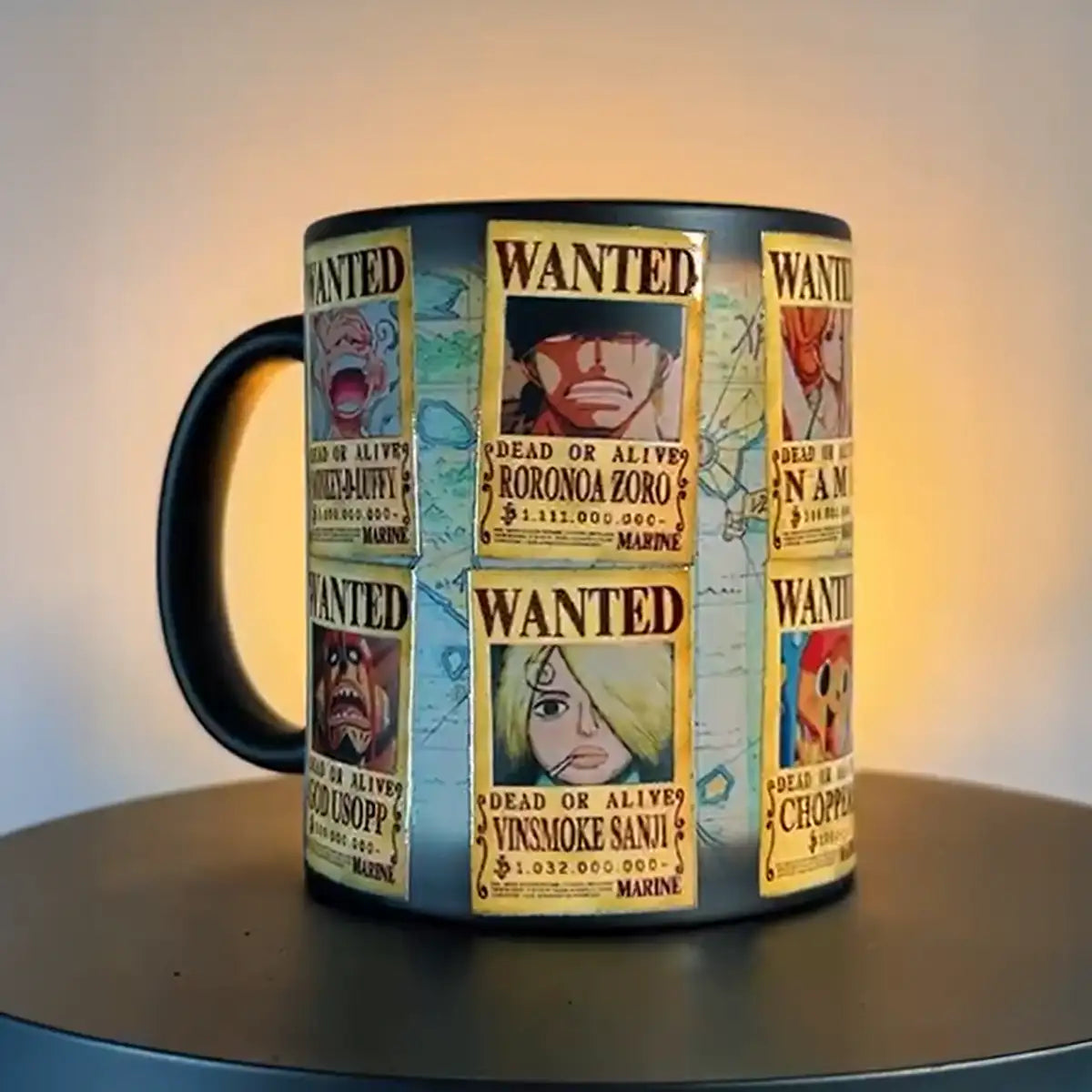 One Piece - Carteles Wanted Taza Mágica